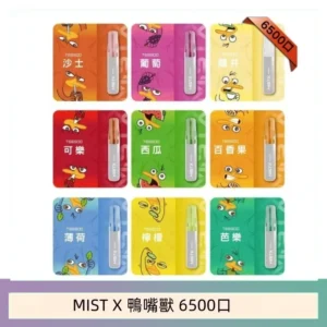 MIST X 鴨嘴獸 6500口一次性拋棄式電子煙｜陶瓷芯更穩定
